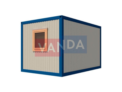 Блок контейнер металлический 4,0 x 2,4 - Оргалит ДВП